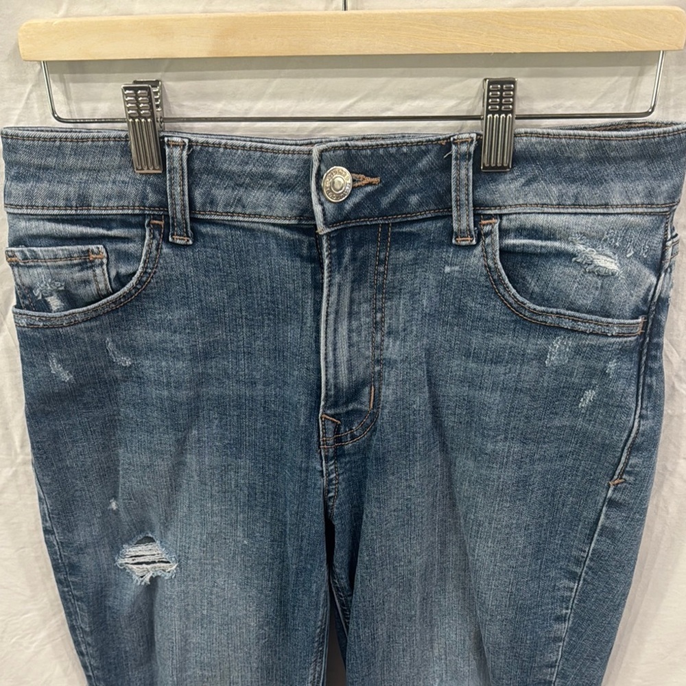 Maurice’s Distressed Straight Leg Jeans with Raw Hem - Picture 3 of 12